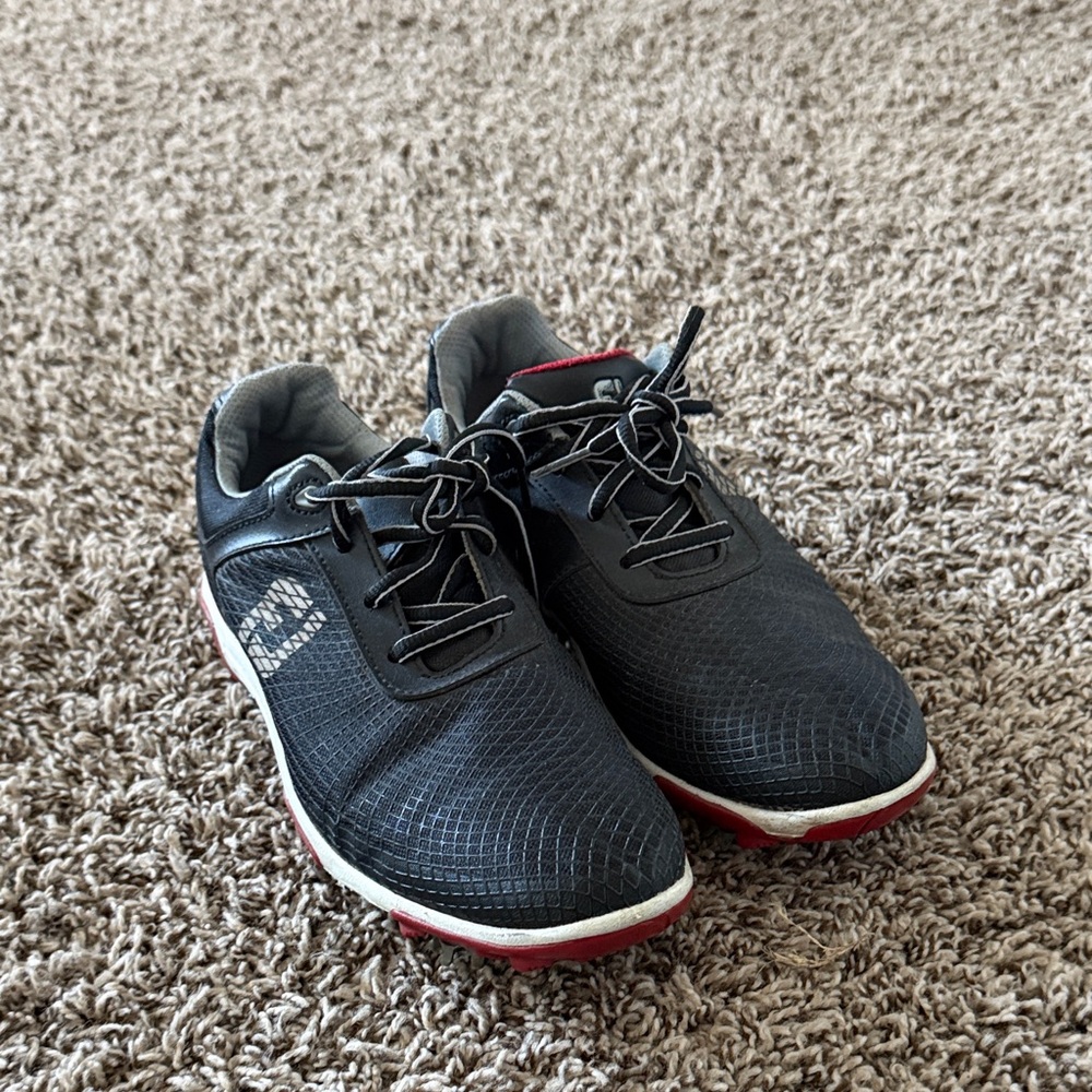 Kids Black and Red Sneakers